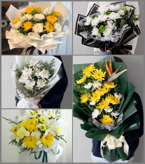 湖南湘西州花垣县猫儿乡白事花束代送